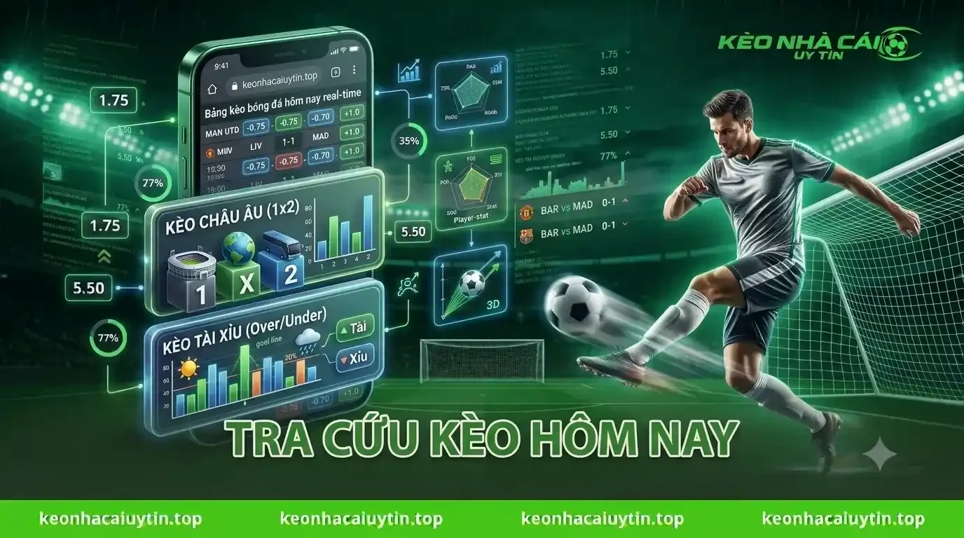 Hướng Dẫn Tra Cứu Tỷ Lệ Kèo Nhà Cái Hôm Nay Nhanh Nhất